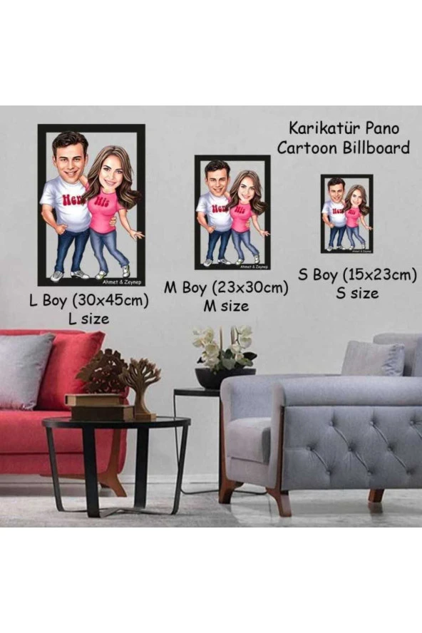 Kişiye Özel Pano - Karikatür Pano - Kişiye Özel Tablo