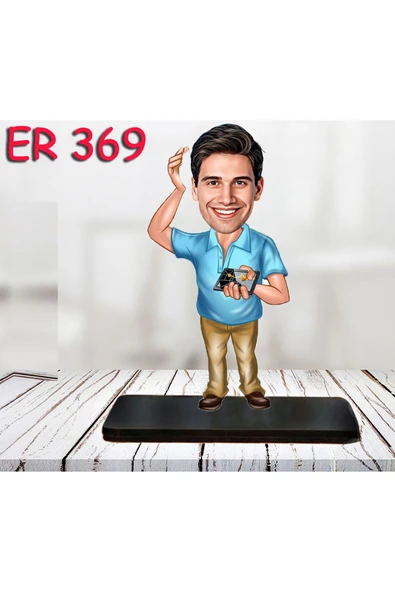 Özcan Tasarım Kişiye Özel Ahşap Biblo - Erkek Meslek Karikatür Biblo 9 ürün görseli