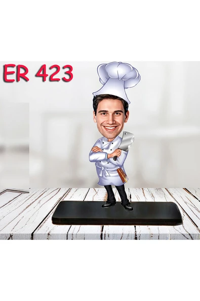 Özcan Tasarım Kişiye Özel Ahşap Biblo - Erkek Meslek Karikatür Biblo 63 ürün görseli