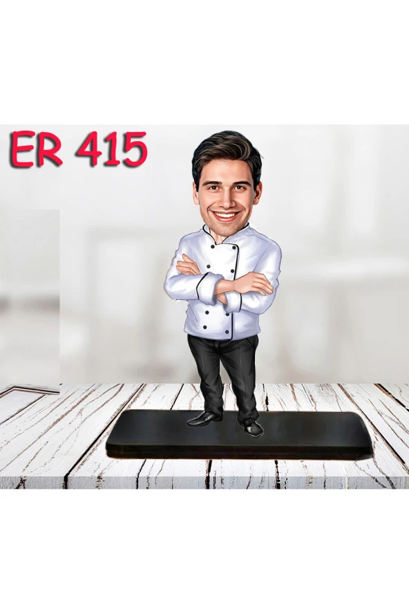 Özcan Tasarım Kişiye Özel Ahşap Biblo - Erkek Meslek Karikatür Biblo 55 ürün görseli