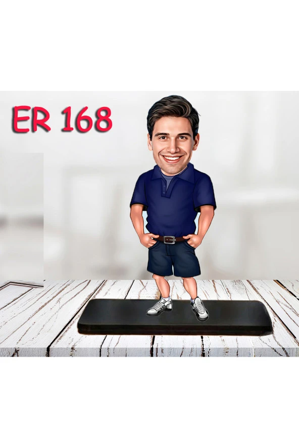 Özcan Tasarım Kişiye Özel Ahşap Biblo - Erkek Karikatür Biblo - Erkek Biblo 33 ürün görseli