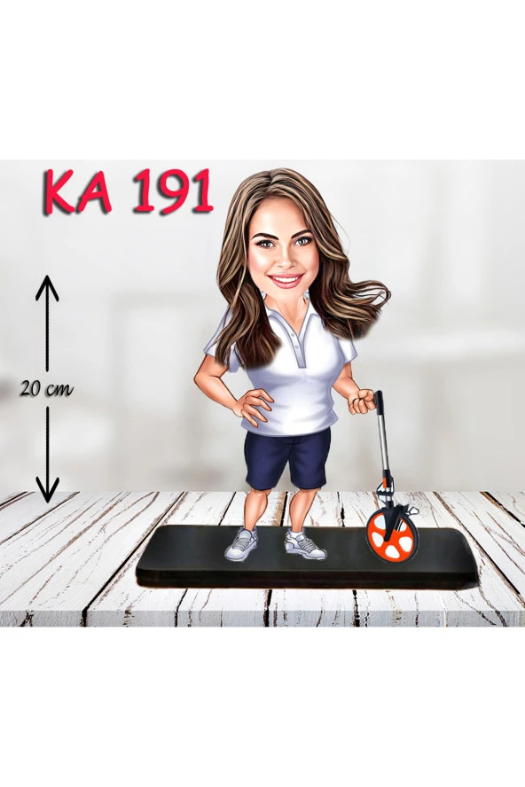 Kişiye Özel Ahşap Biblo - Kadın Karikatür Biblo - Kadın Biblo 40