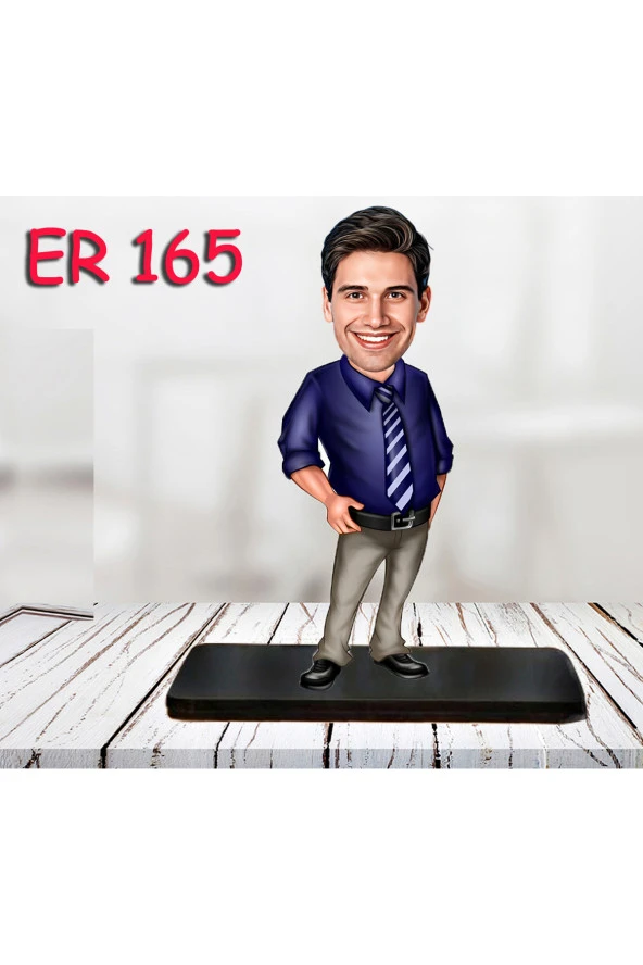 Özcan Tasarım Kişiye Özel Ahşap Biblo - Erkek Karikatür Biblo - Erkek Biblo 30 ürün görseli