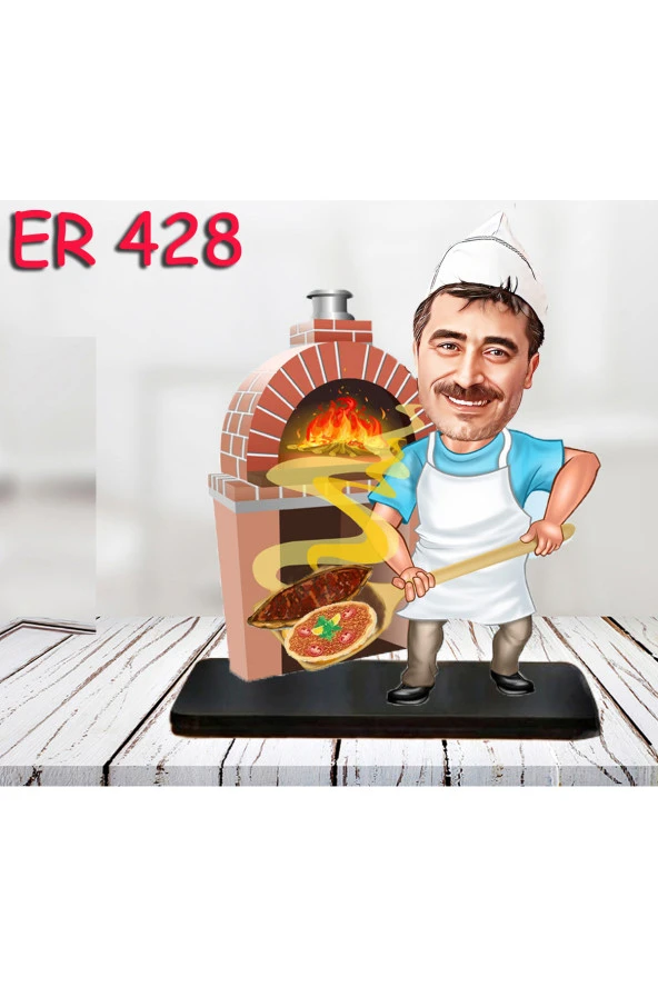 Kişiye Özel Ahşap Biblo - Erkek Meslek Karikatür Biblo 68