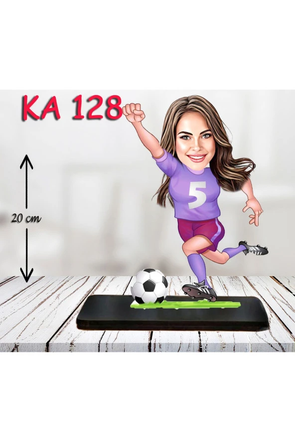 Özcan Tasarım Kişiye Özel Ahşap Biblo - Sporcu Kadın Karikatür Biblo - Sporcu Biblo 7 ürün görseli