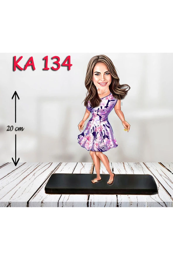 Özcan Tasarım Kişiye Özel Ahşap Biblo - Kadın Karikatür Biblo - Kadın Biblo 23 ürün görseli