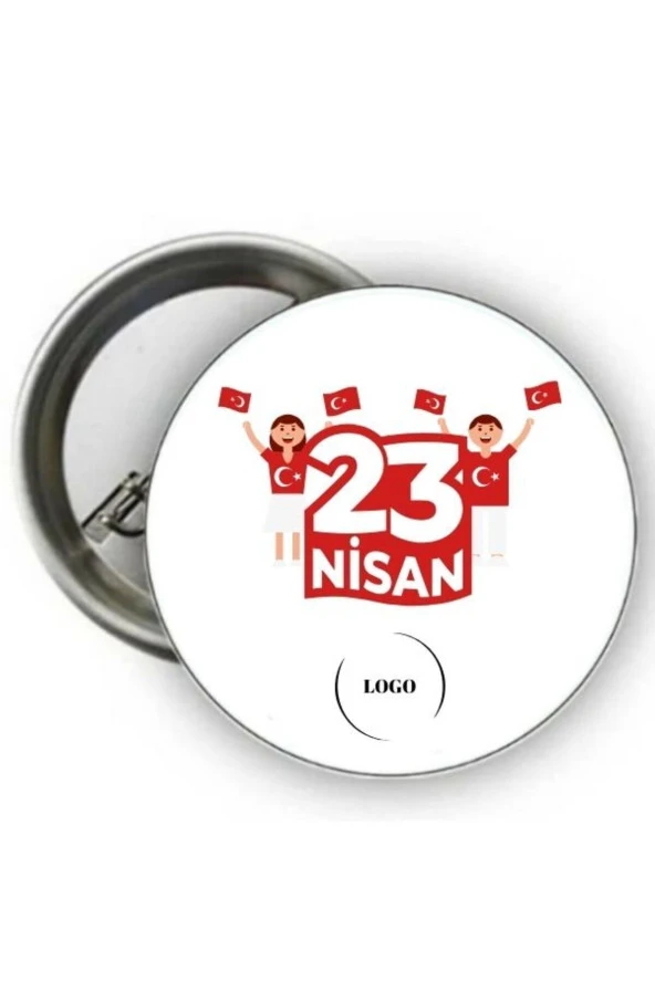 Kişiye Özel 23 Nisan Rozeti - 23 Nisan Rozeti ( 20 Adet )