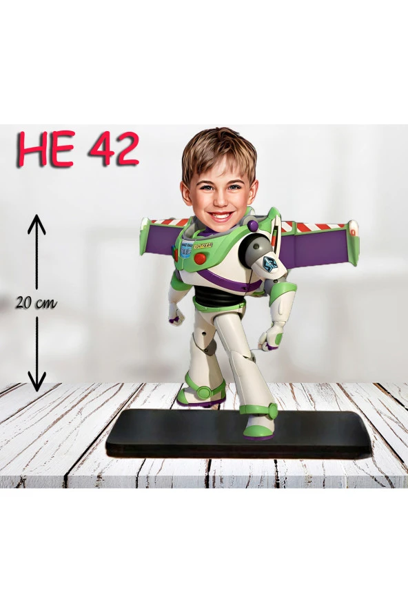 Özcan Tasarım Kişiye Özel Ahşap Biblo - Erkek Çocuk Karikatür Biblo - Kahraman 13 ürün görseli