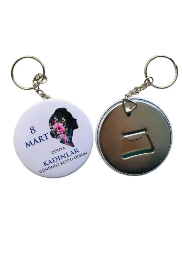 Özcan Tasarım Kadınlar Gününe Özel Anahtarlık - 8 Mart Açacaklı Anahtarlık ( 10 Adet ) ürün görseli
