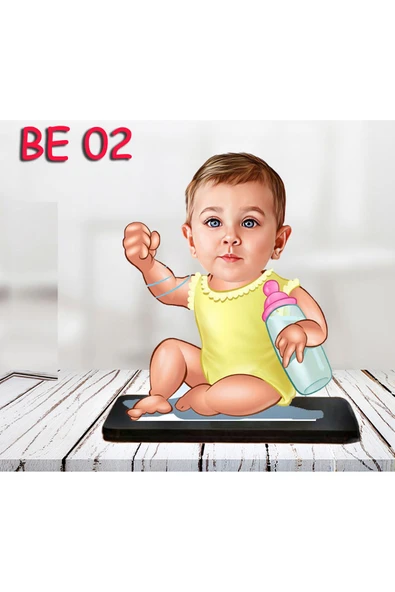 Özcan Tasarım Kişiye Özel Ahşap Biblo - Bebek Karikatür Biblo - Bebek Biblo 2 ürün görseli