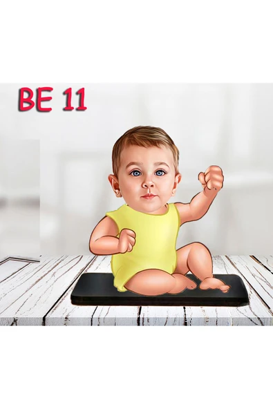 Özcan Tasarım Kişiye Özel Ahşap Biblo - Bebek Karikatür Biblo - Bebek Biblo 11 ürün görseli