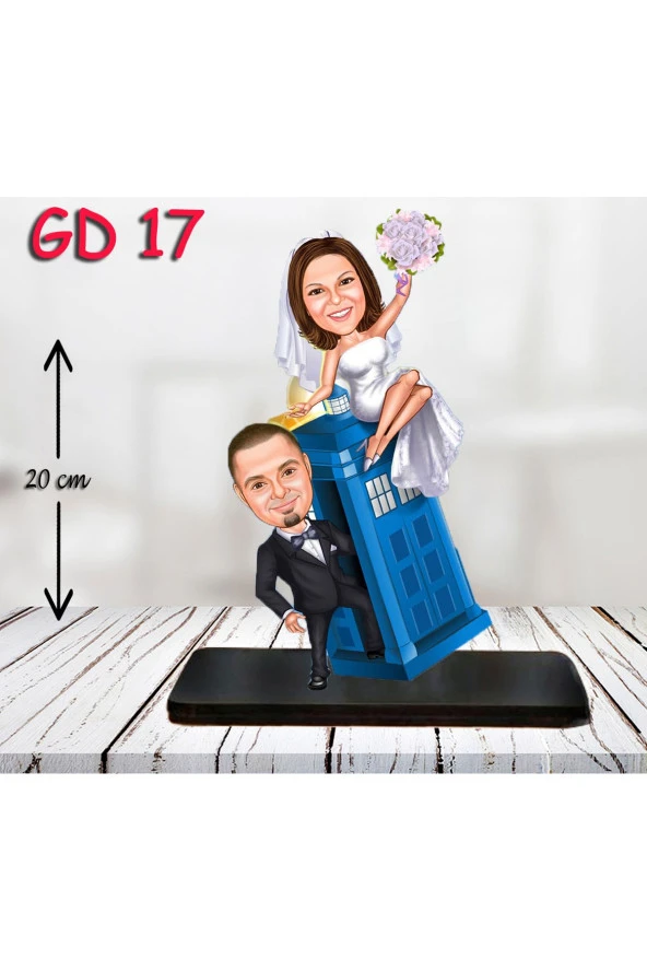 Özcan Tasarım Kişiye Özel Ahşap Biblo - Düğün Biblo 8 ( 3D Biblo ) ürün görseli