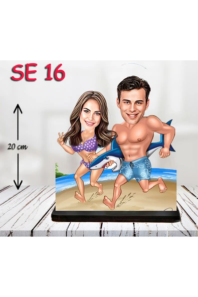 Özcan Tasarım Kişiye Özel Ahşap Biblo - Sahil Temalı Biblo ( 3D Biblo ) ürün görseli