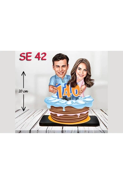 Özcan Tasarım Kişiye Özel Ahşap Biblo - Pasta Tasarımlı Biblo ( 3D Biblo ) ürün görseli