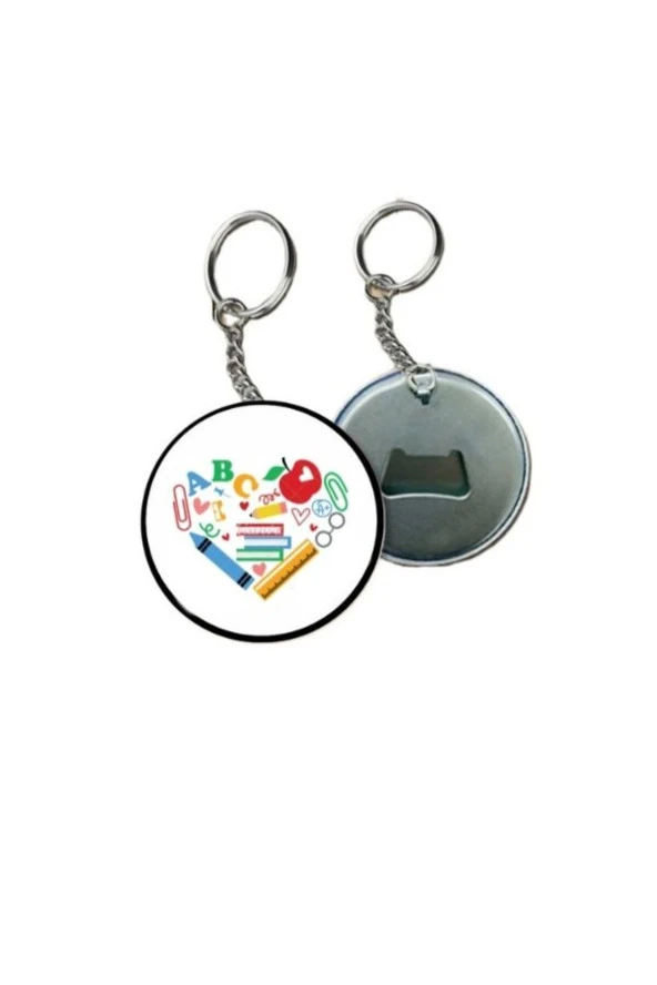 Özcan Tasarım Öğretmenler Gününe Özel Anahtarlık - Öğretmene Anahtarlık Hediye ( Kalp Anahtarlık ) ürün görseli