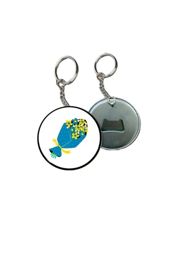 Özcan Tasarım Öğretmenler Gününe Özel Anahtarlık - Öğretmene Anahtarlık Hediye ( Çiçek Anahtarlık )