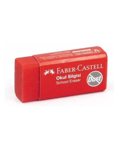 Faber Castell Küçük Kırmızı Okul Silgisi 6 lı - 2