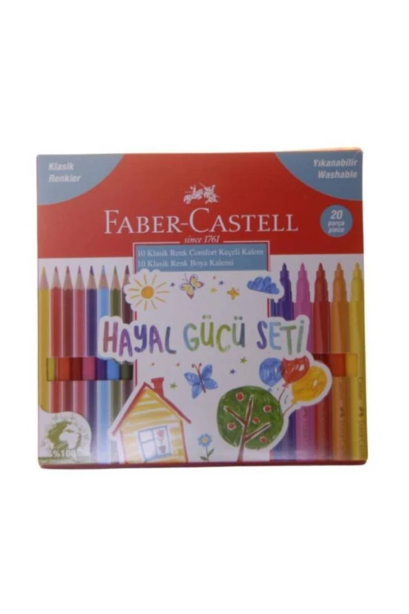 Faber Castell Hayal Gücü Seti Klasik Renkler 20'Li 5178000109000
