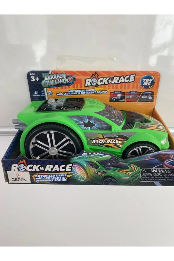 Ceren Rock'n Race Sesli Işıklı Yarış Arabası Kırmızı