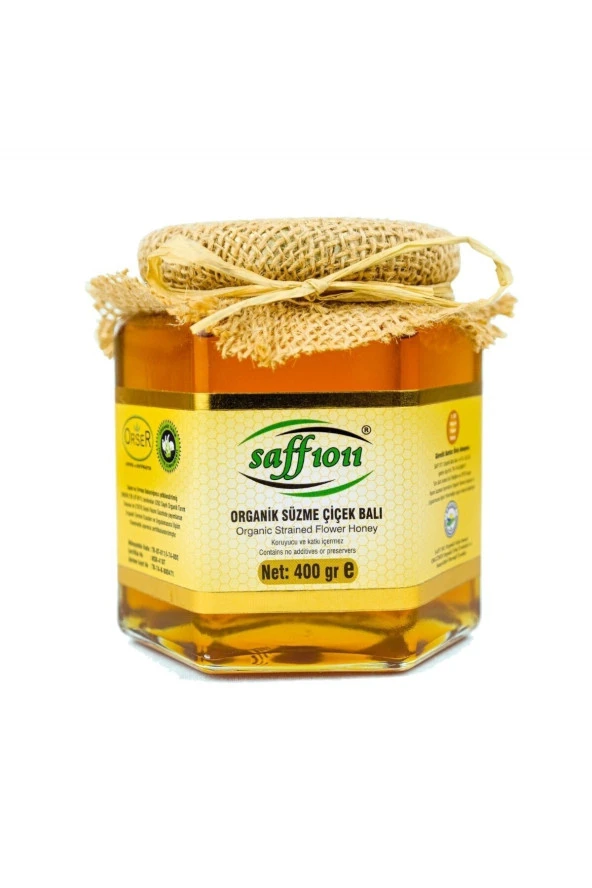 Organik Süzme Çiçek Balı 400gr ürün görseli
