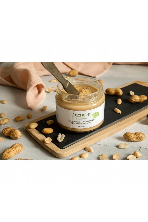 Katkısız Fıstık Ezmesi Sade Parçacıklı (Crunchy) 280gr ürün görseli