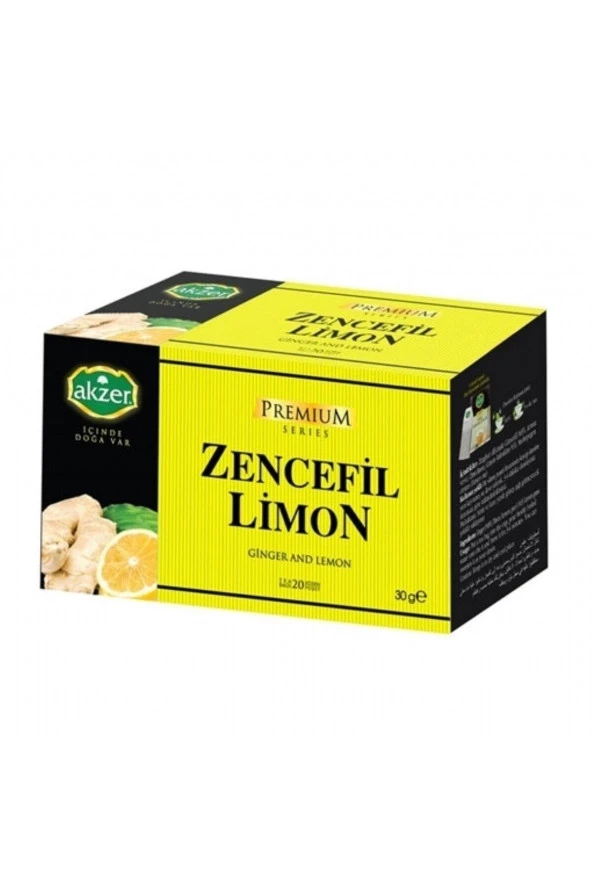 Zencefilli Limonlu Çay 20 li Süzen Poşet ürün görseli