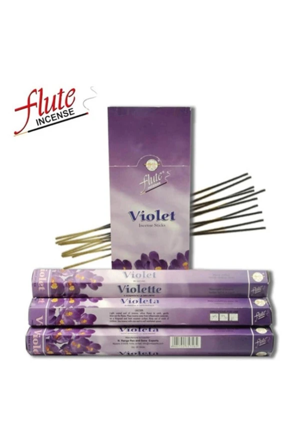 Flute Incense Menekşe Tütsü 20 Li Çubuk