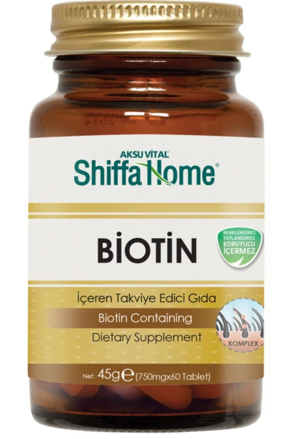 Biotin 60 Tablet 750 Mg. Bitki Diyarı Mağazasında - 1