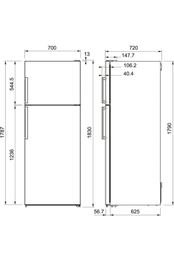 Buzdolabı FFRF 478 NF XS F - 2