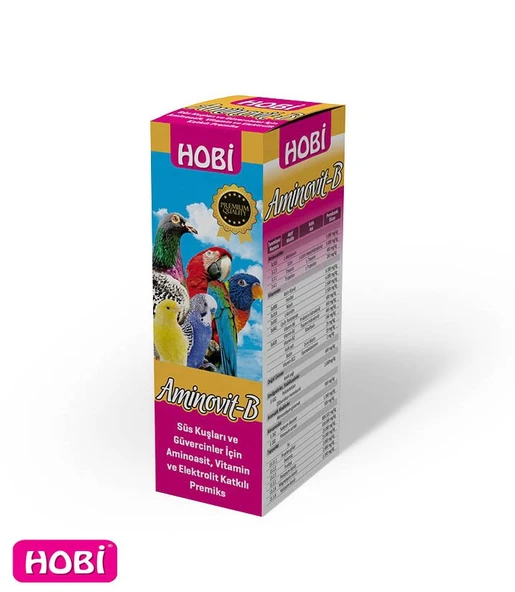 Hobi Aminovit B Tüy Karaciğer Kas Düzenleyici Multivitamin 500ml - 3