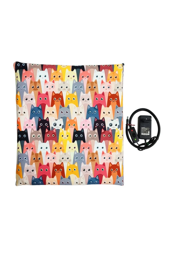 Powertec Isıtıcılı Minder Kedi Köpek Minderi Isıtıcılı Kedi Minderi 12volt 45x45cmx4cm - 2