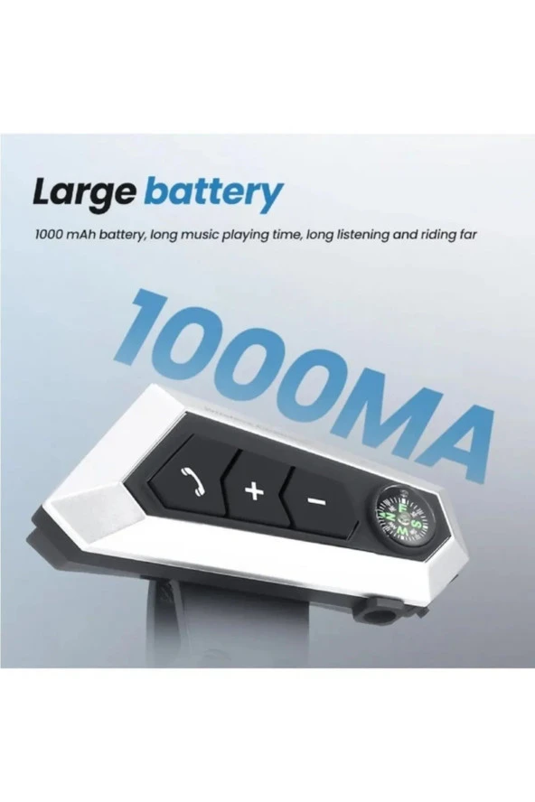 resolut BT22B Motosiklet Bluetooth Kulaklık Kask Intercom Iki Sürücü Için Bağlantı Interkom Eşleştirme - 5