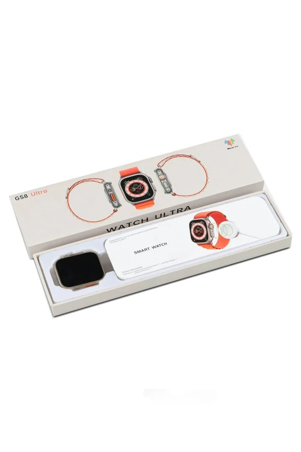 resolut Wearfit Pro Gs8+ Watch 8 Ultra 45mm Akıllı Saat 2.0 inç Ekran Andriod iOS Uyumlu Turuncu - 7