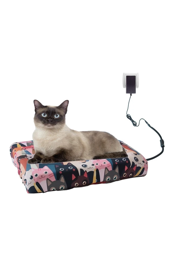 Powertec Kedi Minderi Isıtmalı Model 45x45cm 16v Adaptörlü - 7