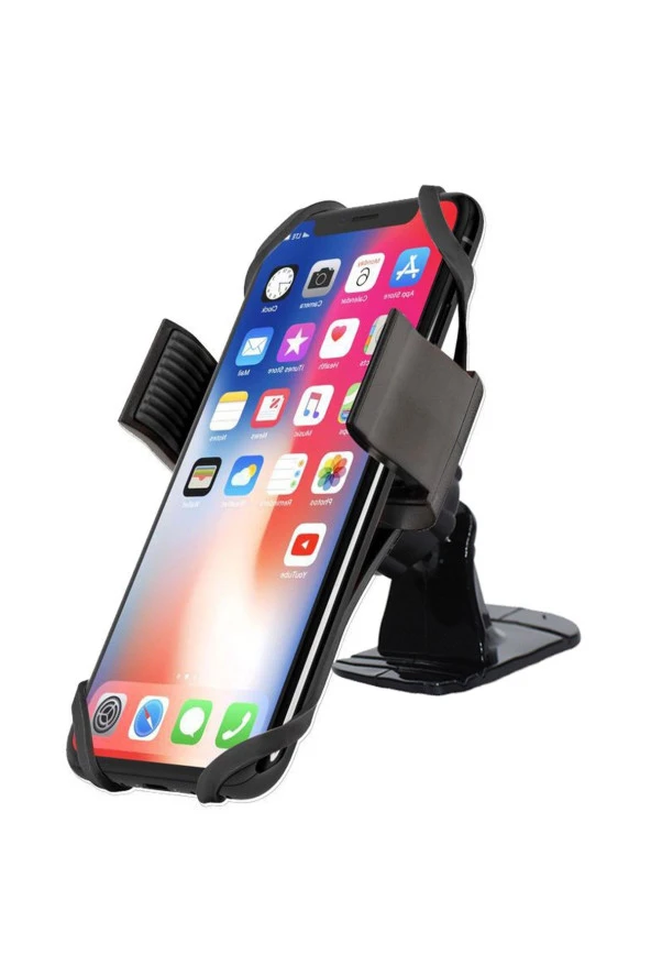 resolut Vespa - Piaggio Uyumlu Gövde Bağlantılı Telefon Tutucu 3M Yapışkanlı