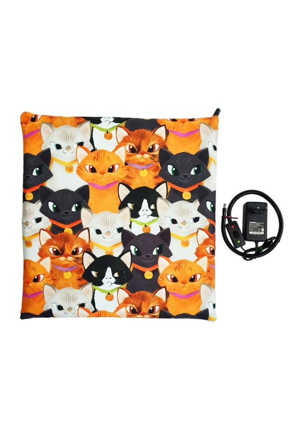 Powertec Evcil Hayvan Izleme Güvenlik Kamerası Ve Isıtıcılı Kedi Köpek Minderi Set 45cmx45cmx5cm 12v - 3