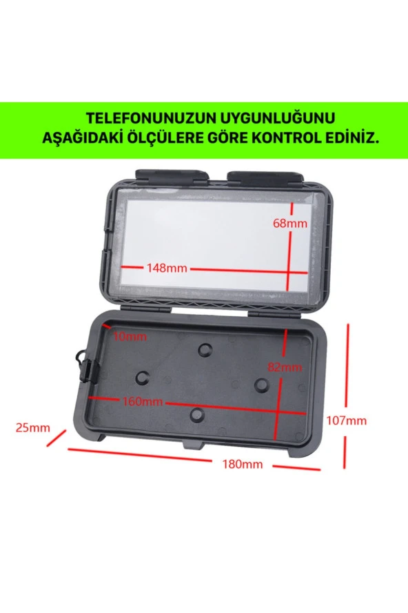 Cimricik Motosiklet Telefon Tutucu Bisiklet Telefon Tutucu Su Geçirmez Pfs - 4
