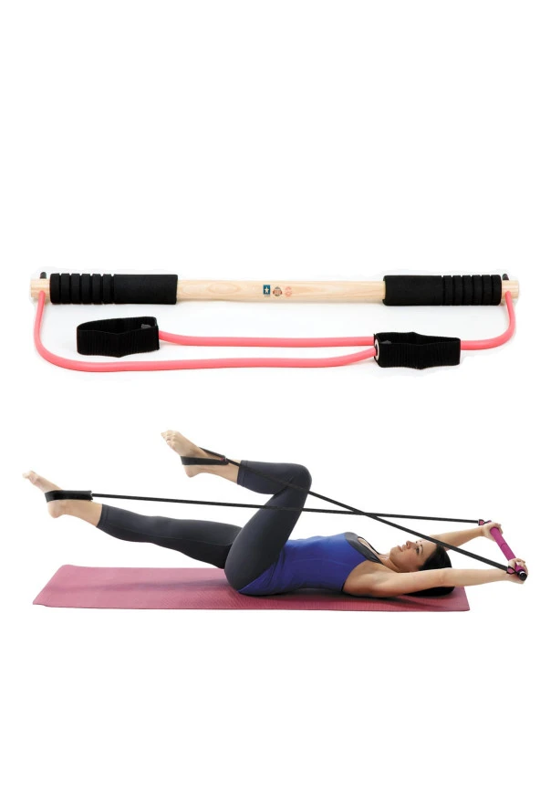 Powertec Portable Pilates Studio Egzersiz Seti Pembe