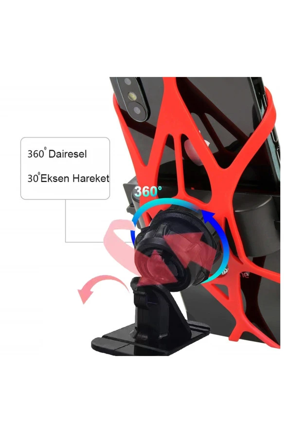 resolut Vespa - Piaggio Uyumlu Gövde Bağlantılı Telefon Tutucu 3M Yapışkanlı - 7