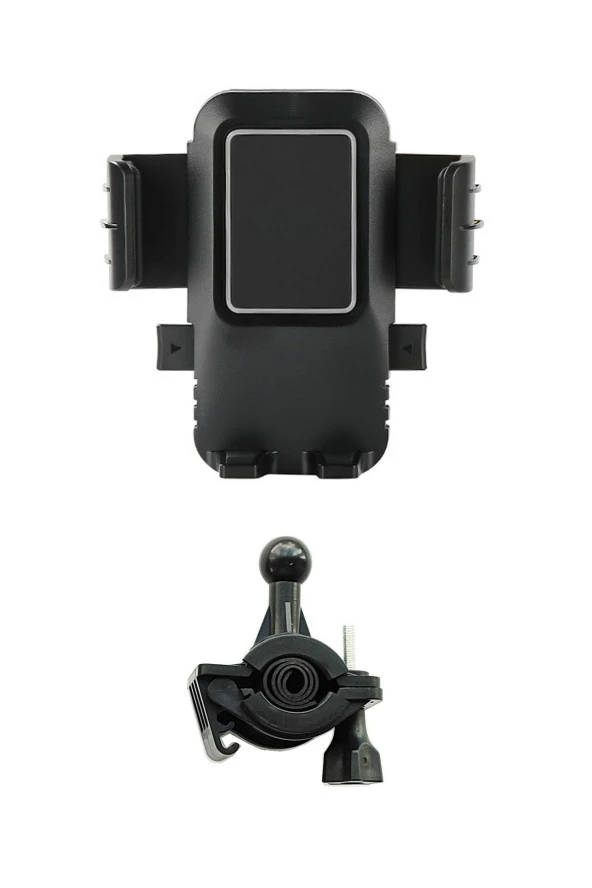 resolut Otomatik Kilitli Gidon Bağlantılı Motosiklet Bisiklet Telefon Tutucu 5-8.2 inç arası telefon uyumlu - Resim 2