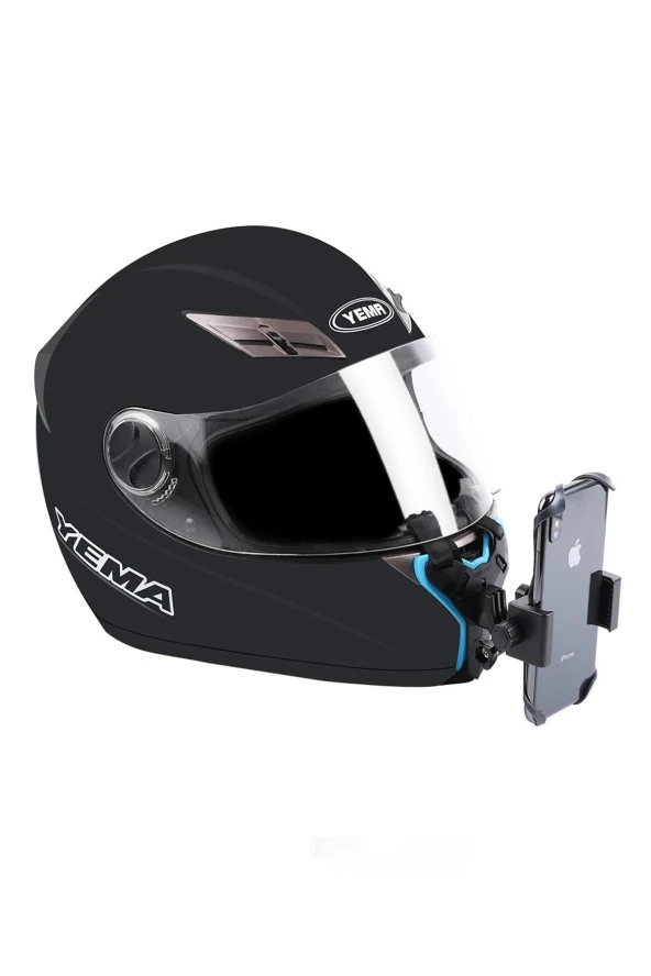 resolut Kask Telefon Aksiyon Kamera Bağlantı Aparatı Ayarlanabilir ÇİFT BAŞLIKLI VE YEDEK LASTİKLİDİR - 3