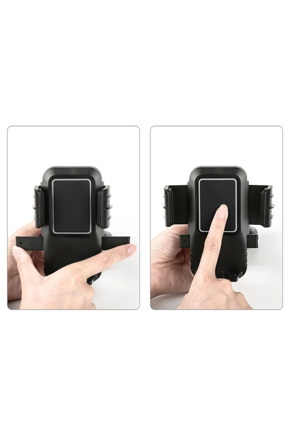 resolut Otomatik Kilitli Gidon Bağlantılı Motosiklet Bisiklet Telefon Tutucu 5-8.2 inç arası telefon uyumlu - Resim 5