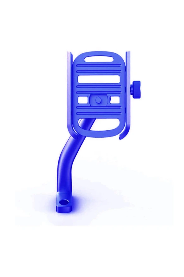 SUPORTE 4.5 - 7 inç uyumlu Alüminyum Gövde Aynaya Monte Telefon Tutucu Yeni Model Mavi ürün görseli 1