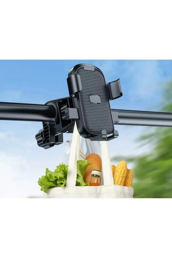 SUPORTE Gidon Bağlantılı Otomatik Kilitli Motorsiklet Telefon Tutucu 4.7-7.2 inç Arası Telefonlara Uyumlu - 4