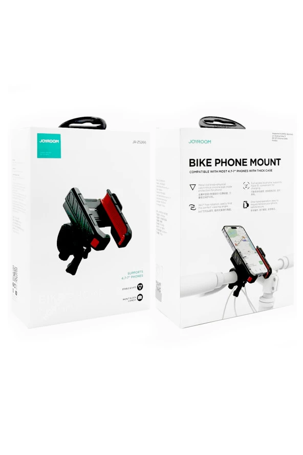 SUPORTE Profesyonel Motosiklet Bisiklet Telefon Tutucu Gidon Bağlantılı 4.6-7.0 inç telefon uyumlu Joyroom - 2