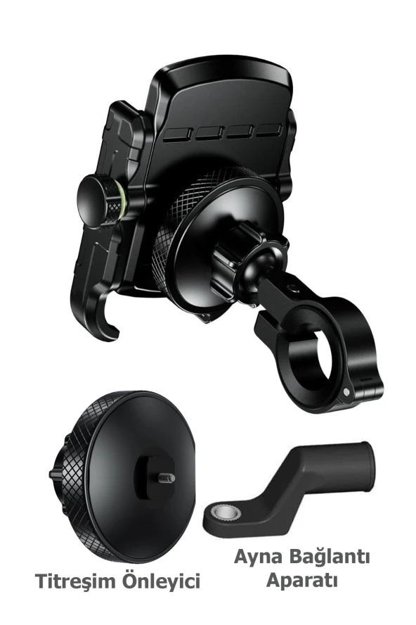 resolut Titreşim Önleyici Modüllü Telefon Tutucu 3.5-7.0 inç arası telefon uyumlu