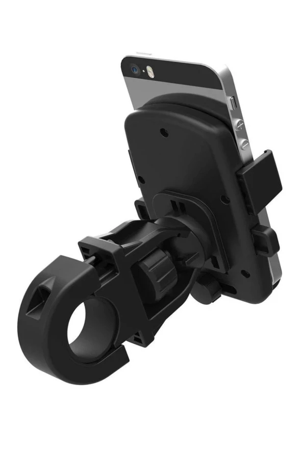 SUPORTE Gidon Bağlantılı Otomatik Kilitli Motorsiklet Telefon Tutucu 4.7-7.2 inç arası telefonlara uyumlu - 2