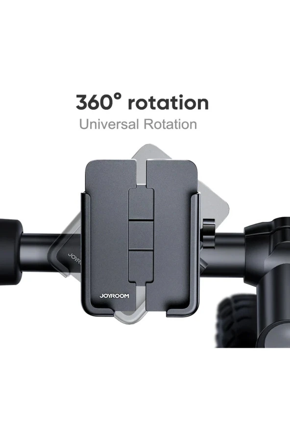 resolut Motosiklet Ve Bisiklet Için Full Metal Gövdeli Gidon Bağlantılı Telefon Tutucu 4.7-7.0 inç - 4