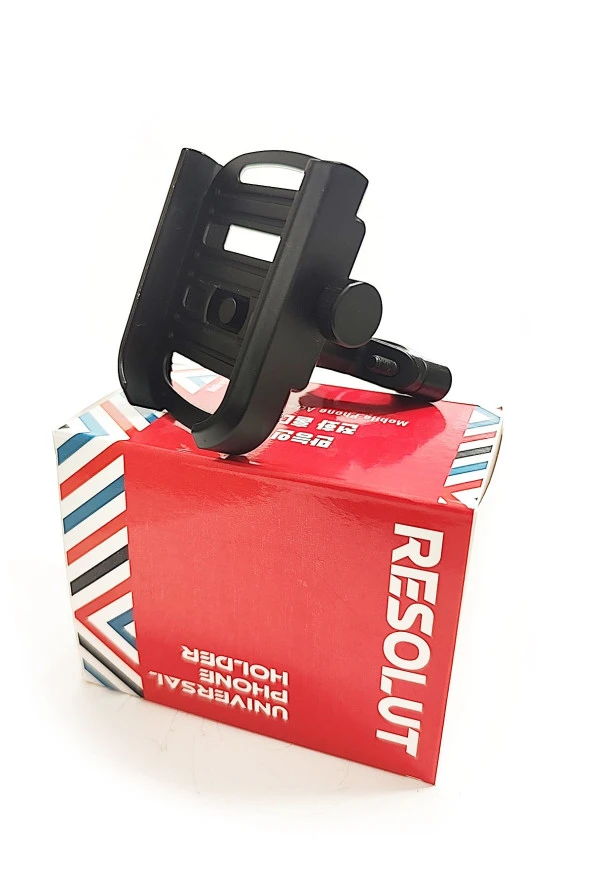 resolut Alüminyum Gövdeli Gidon Bağlantılı Telefon Tutucu Yeni Model Siyah - Resim 6