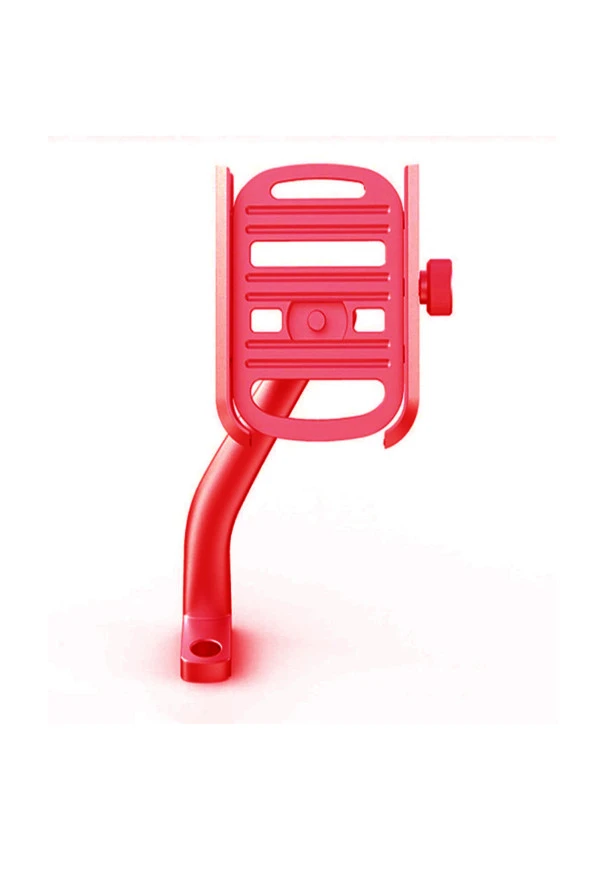 SUPORTE 4.5 - 7 inç uyumlu Alüminyum Gövde Aynaya Monte Telefon Tutucu Yeni Model Kırmızı